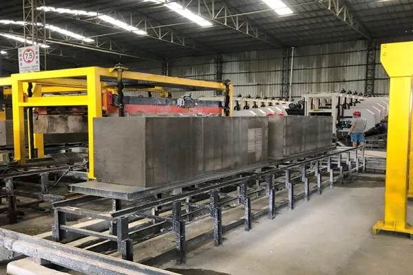 Foam Concrete Wall Panel Production Line in Sichuan, China